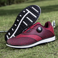 Chaussures de golf de loisirs en plein air, tige en cuir synthétique, semelle en caoutchouc, confortables, antidérapantes, résistantes à l'usure pour hommes et femmes