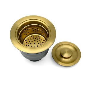 OEM ODM Bouchon de vidange des déchets de cuisine Couleur PVD personnalisée Design moderne Drain d'évier SS304 pour crépine d'évier de cuisine - Product Image 2