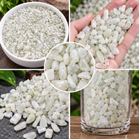 Cristaux de pierre de lune de 5 mm à 7 mm, gravier de pierres précieuses blanches polies pour la fabrication de bijoux, artisanat DIY, décoration de la maison et collection de cristaux