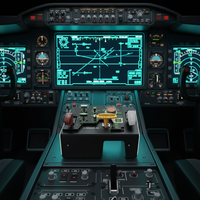 Controlador de Juego MOZA MTLP Throttle con Logotipo MOZA, Diseñado para Pilotos Profesionales y Entusiastas de Simuladores de Vuelo, 27 Interruptores Programables