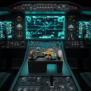 Manette de jeu MOZA MTLP Throttle avec logo MOZA, conçue pour les pilotes passionnés de simulation de vol professionnels, 27 commutateurs programmables - Product Image 5