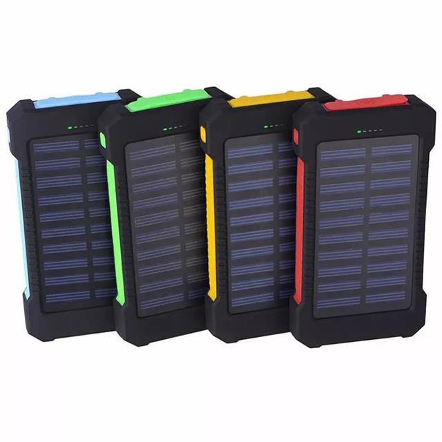 Hot Sale Waterproof 20000mAh IP67 Mobile Power Bank Solar Charger With Compass and LED Light