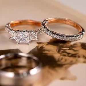 Ring Set for Women Sparkling Stone Fashion Finger Jewelry Daily Wear - Product Image 6