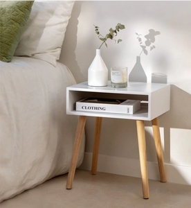 Korean <strong>Yellow</strong> Leg Chest of Drawers Shelf Nightstand Night Stand Storage Organizer Light Wooden <strong>Bedside</strong> <strong>Table</strong> With Certificate - Product Image 1