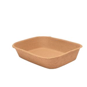 ECO-friendly <b>Pulp</b> Holder Tray Fruit Packing Biodegradable New Design Vietnam Paper Foot Tray Made in Vietnam - Product Image 1