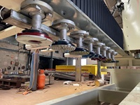 Machine de polissage de pierre automatique multi-têtes GBDM-3000N avec PLC et moteur pour granit et marbre