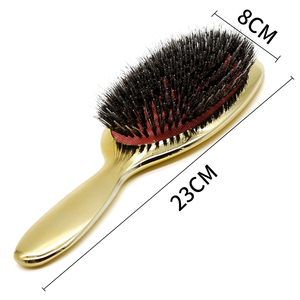 Nuovo Lusso In Oro E Argento Colore Setole di Cinghiale Spazzola Per Capelli Paddle Ovale Pennelli Antistatico Cuscino di Massaggio Dei Capelli di <span class=keywords><strong>Parrucchiere</strong></span> <span class=keywords><strong>Pettine</strong></span> - Product Image 6