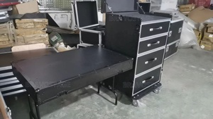 Estuche de vuelo de caja de trabajo BRAVO Custom <span class=keywords><strong>ATA</strong></span> de 4 cajones con mesa extraíble plegable - Product Image 5