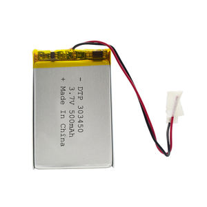 303450 500mah <span class=keywords><strong>3</strong></span>,7 v lithium polymer battery with 2A KC certificate - Product Image 5