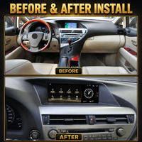 Pour Lexus RX270 2009-2014, autoradio Android OS 10,25 pouces avec GPS, lecteur CD, MP3/MP4, version OEM avec bouton rotatif