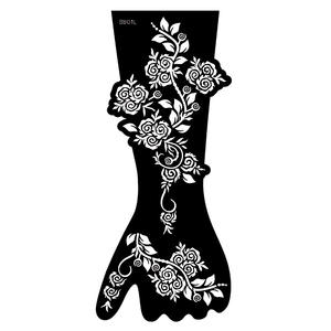 Venta caliente <span class=keywords><strong>India</strong></span> <span class=keywords><strong>Henna</strong></span> brazo pegatina venta al por mayor hermoso cuerpo arte hueco tatuaje plantilla pegatinas utilizadas con <span class=keywords><strong>Henna</strong></span> - Product Image 5