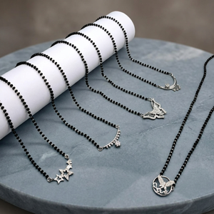 925 plata esterlina diamante Mangalsutra - Product Image 4
