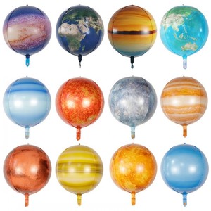 Vente en gros de globes terrestres 4D transparents de 22 pouces, Terre, Lune, Mercure, Vénus, Saturne, <span class=keywords><strong>Mars</strong></span>, Uranus, Neptune, ciel étoilé, soleil, planète ronde, feuille d'aluminium 4D - Product Image 1