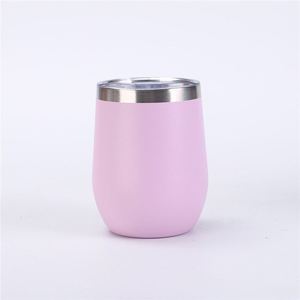 Powder Coat Anti-Slip Exterior Design Wine Cup With Lid Wide Mouth Easy Drinking <b>Christmas</b> <b>Gift</b> Idea ASM09 - Product Image 1