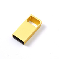 Flashdisk USB Logam Super Mini Custom Logo Grosir 8GB 16GB 32GB 64GB 128GB Kecepatan Tinggi Thumb Drive Pen Drive Hadiah