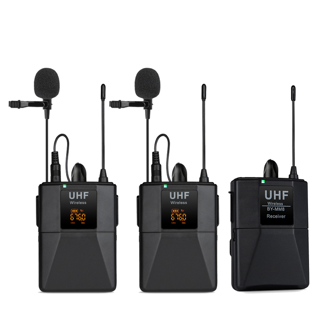 Uhf Microphone Collar Mic Micfone Wireless Mic System Camera Lapel Professional Sensitive Conference Interview Microphone