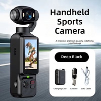 Caméra d'action HD 4K LK-033 avec objectif rotatif à 180°, lumière d'appoint, anti-tremblement, écran rabattable 1,97 pouces, pour prise de vue vidéo en extérieur et en voyage