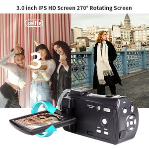 Videocámara Grabadora Digital <span class=keywords><strong>Full</strong></span> <span class=keywords><strong>HD</strong></span> 1080P 30MP con Pantalla Giratoria de 270 Grados de 3.0 Pulgadas y Zoom Digital 16X - Product Image 4