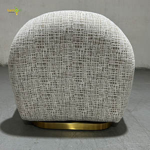 Sofá giratorio para hotel <span class=keywords><strong>boutique</strong></span>, sillón pequeño de tela elegante para apartamento, sillón para sala de estar - Product Image 6
