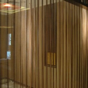 Vàng Nhôm Kim Loại Cuộn Dây Rèm Lưới Chuỗi Liên Kết Lưới Rèm Chuỗi Nước Rèm Bên Ngoài Trang Trí Màn Hình Cho Không Gian Divider - Product Image 6