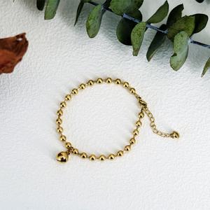 Custom Wholesale Stainless Steel Trendy Geometric Fashion <b>Bead</b> <b>Bracelets</b> & Bangles 18K Gold Plated <b>for</b> <b>Women</b> - Product Image 1