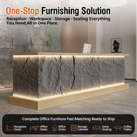 Bureau de réception moderne en MDF écologique pour hôtels, salons, bars et espaces commerciaux - Mobilier de bureau