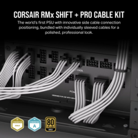 RM1200X Shift Premium Premium 80 + altın PSU masaüstü güç kaynağı beyaz/siyah yan kablo pozisyonu 80 + altın PSU PC oyun için stok