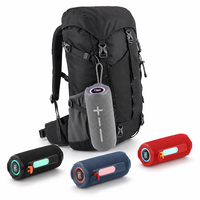 Speaker Portabel Bluetooth Super Bass Boombox Nirkabel dengan Radio FM/TF/USB, Lampu RGB, Woofer Bass, Tahan Air