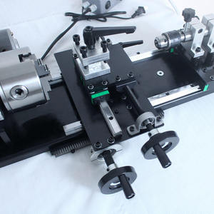 Torno manual horizontal multifunción profesional para madera, ideal para reparación de tacos de billar, torneado, perforación y roscado. - Product Image 3