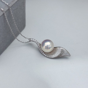Pendentif en argent S925, support vide, accessoires de bricolage avec perles rondes de 10 à 13 mm, 31154, pendentif de collier cache-cernes - Product Image 1