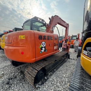 Escavatore Usato <span class=keywords><strong>Hitachi</strong></span> ZX80 Giapponese 8 Tonnellate 7 Tonnellate Piccolo Escavatore di Seconda Mano <span class=keywords><strong>Hitachi</strong></span> Zx60 Zx70 Zx80 in Vendita con Certificazione EPA - Product Image 6