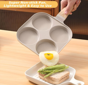 Poêle à frire antiadhésive MyLifeUNIT 4 tasses, compatible induction et gaz, pour petit-déjeuner, crêpes, hamburgers, sandwichs, œufs frits - Product Image 6
