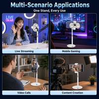 Support de téléphone double cœur pour diffusion en direct avec refroidisseur de bureau semi-conducteur à refroidissement par glace, modèle silencieux Z-3 Pro