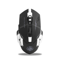 Nouvelle Souris de Jeu Photoélectrique Sans Fil Rechargeable Transfrontalière pour Droitiers, Rétroéclairée, 6 Boutons, pour Ordinateur Portable et Tablette USB