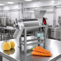 Schroeftype sapcentrifuge, hoog rendement spiraalpers voor vers fruit en groente verwerking, sap-slag scheiding