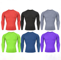 T-shirt de sport léger pour homme, couche de base athlétique, flexible, respirant, pour la gym et les activités de plein air, idéal pour le jogging estival, hauts imprimés pour le sport