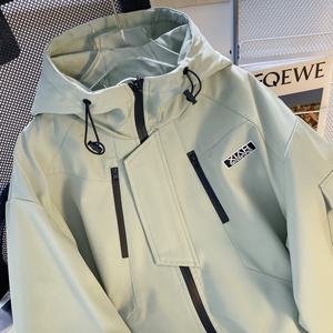 Chaqueta Cortavientos Impermeable Personalizada OEM para Exteriores, 100% Algodón, Larga, Gruesa, para Otoño, Unisex - Product Image 4