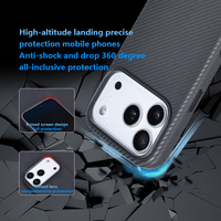 Nuevo Estuche de Cuero Real con Botón para Cámara con IA para iPhone 11 12 13 14 15 16 17 Pro Max