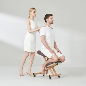 PC35工厂定制豪华轮式360度旋转调节符合人体工程学的跪凳跪姿办公或家用椅