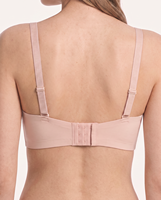 Nouveau Soutien-gorge Push-up 2026 à Motif Pétale de Lotus, Sans Armature, avec Bordure en Dentelle Noire à Rayures, Bretelles Réglables Multi-Aglets, Idéal pour le Quotidien
