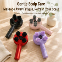Vibrations-Massagekamm Kopfhaut-Massagebürste Anti-Öl-Applikator Haarpflege