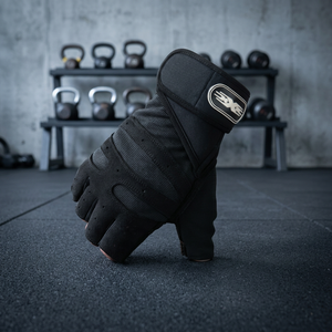 <b>Half</b> Finger Gym Gloves for Men Weight Lifting Mesh Breathable Waterproof Polyester Adjustable Wrist Strap Non <b>Slip</b> - Product Image 4