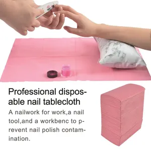 Tapis de nettoyage pour ongles, 20 pièces, tampons de nettoyage jetables, nappes non tissées imperméables, outil de manucure pour soins des ongles - Product Image 2