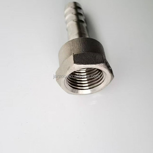 Acier inoxydable 304 316 1/2 "Barb X 1/2" Adaptateur de tuyau femelle Mamelon de tuyau - Product Image 2