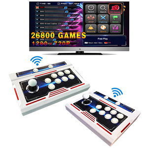 Máquina de Juegos Arcade Inalámbrica 2023, Consola Dividida <span class=keywords><strong>Pandora</strong></span> Box 26800, 1 Joystick de Control, Metal y Acrílico, Edades >3 Años - Product Image 1