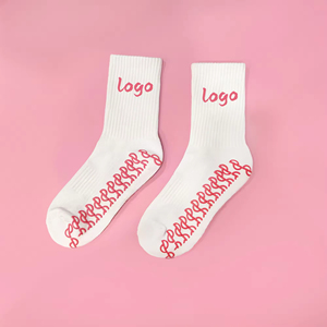 High Quality Custom Logo Premium Cotton Cute Crew Women Grip Pilates Yoga Socks Indoor Silicone Anti <b>Slip</b> Non <b>Slip</b> Wholesale - Product Image 3