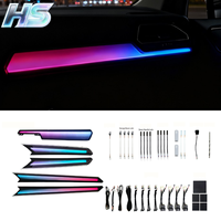 Kit d'éclairage ambiant pour voiture, 64 couleurs, éclairage ambiant intérieur de voiture, lumière galaxie pour Volkswagen Tiguan L 2017-2021