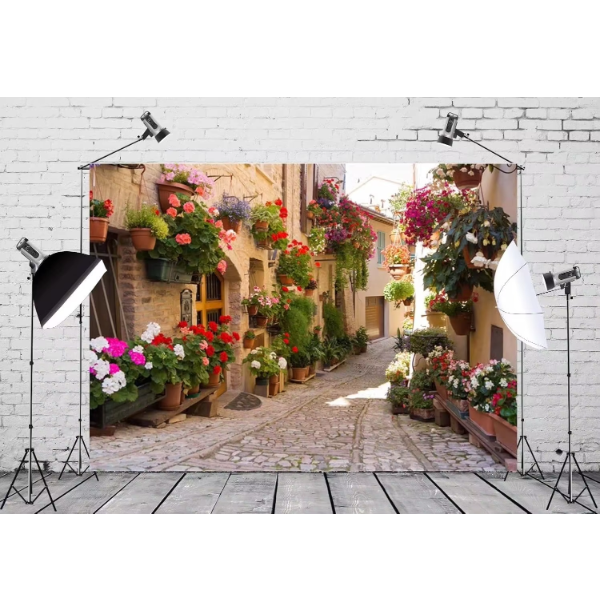 CORFOTO 7x5FT Cartoon Super City Backdrop For CORFOTO