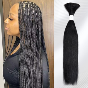 Giá Rẻ Giá Brazil Trinh xoăn sóng nước sâu số lượng lớn phần mở rộng tóc Boho bím tóc tóc con người cho bện tóc số lượng lớn không có sợi ngang - Product Image 1