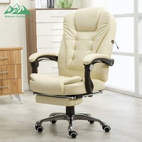 Chaise de bureau ergonomique moderne Wayon avec revêtement en cuir synthétique, nouveau design, pivotante, réglable en hauteur pour cadres